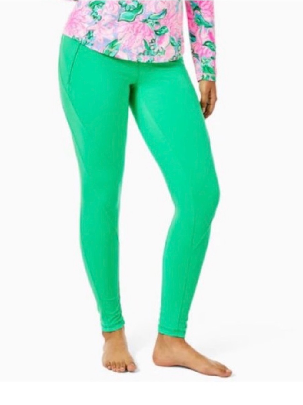 Lilly Pulitzer Women’s Weekender High-Rise Leggings Agave Green, Size XXL
